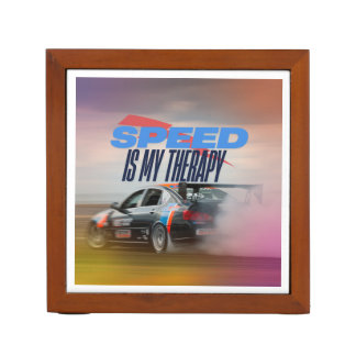 Speed is my therapy sports car desk organizer