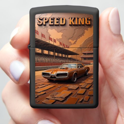 Speed King Drag Race Start Zippo Lighter