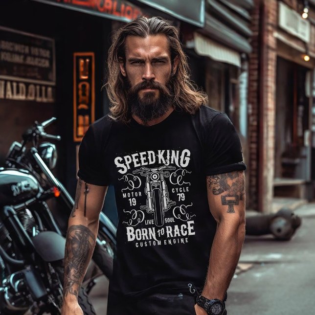 Speed King Motorcycle T-Shirt (Creator Uploaded)