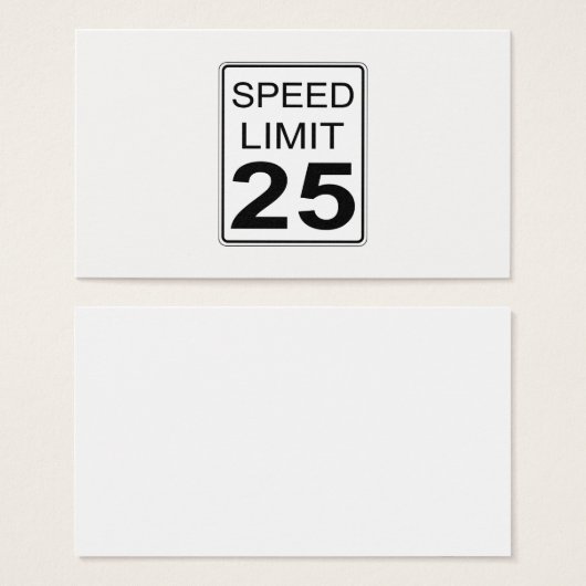Speed Limit (Front & Back)