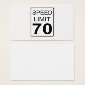 Speed Limit (Front & Back)