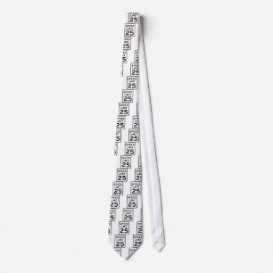 Speed Limit 25 Street Sign Neck Tie