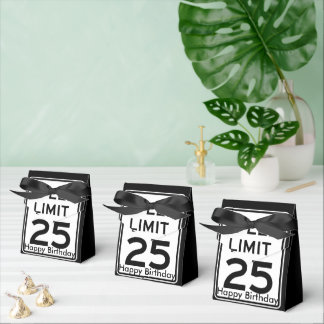 Speed Limit 25mph Birthday Sign  Favor Boxes