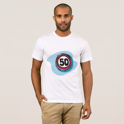 Speed Limit 50 Mens T_Shirt