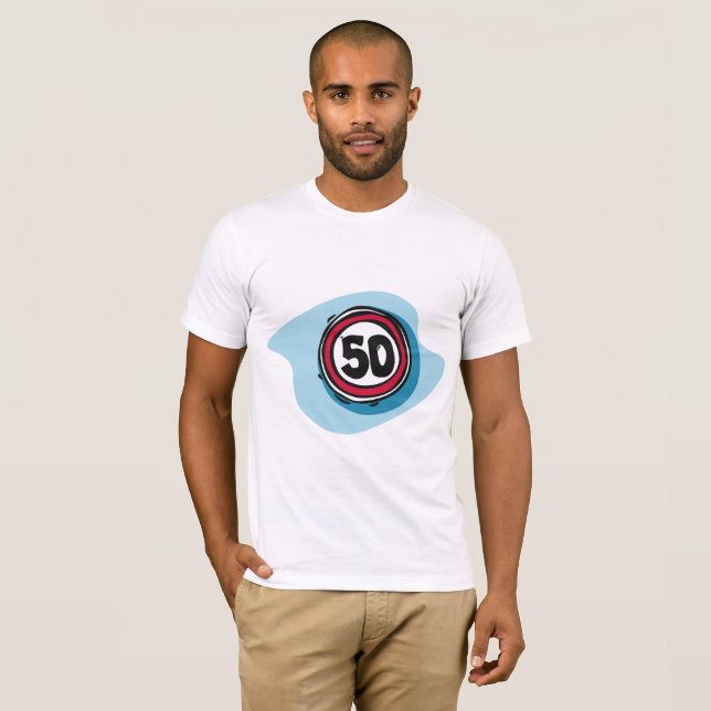 Speed Limit 50 Mens T-Shirt (Front Full)