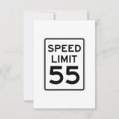 Speed Limit 55 MPH Sign (Front)