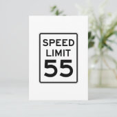 Speed Limit 55 MPH Sign (Standing Front)