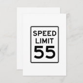 Speed Limit 55 MPH Sign (Front/Back)