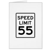 Speed Limit 55 MPH Sign (Front)