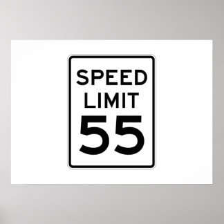Speed Limit 55 MPH Sign
