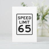 Speed Limit 65 MPH Sign (Standing Front)