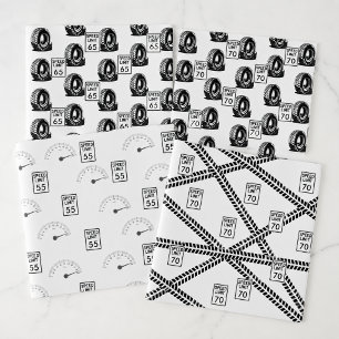 Speed Limit Any Age Birthday Wrapping Paper Sheets