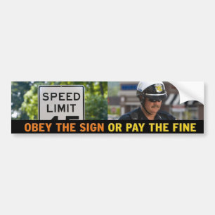 Speed Limit Bumper Sticker