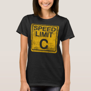 Speed Limit C Grunge Distressed Physics Nerd Meme T-Shirt