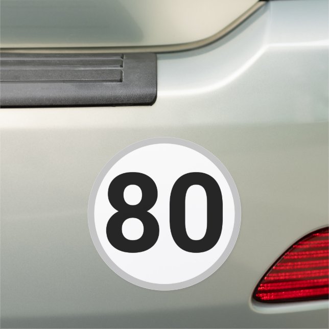 Speed limit car magnet (In Situ)
