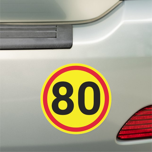 Speed limit car magnet (In Situ)