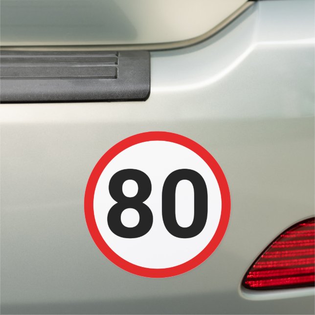 Speed limit car magnet (In Situ)