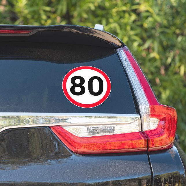 Speed limit car sticker (Car Side)