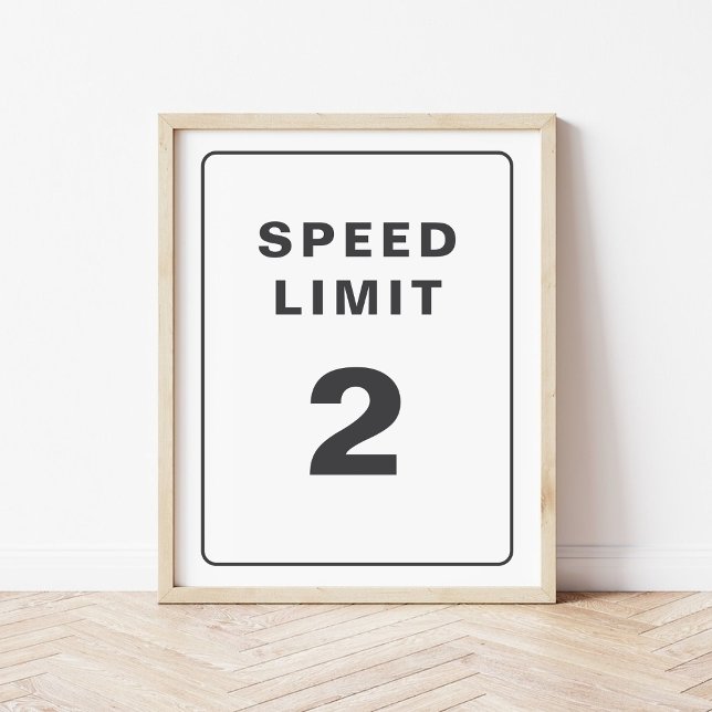 Speed Limit Custom Party Sign (Creator Uploaded)