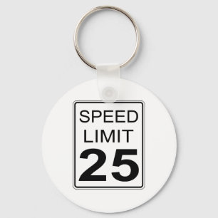 Speed Limit Keychain