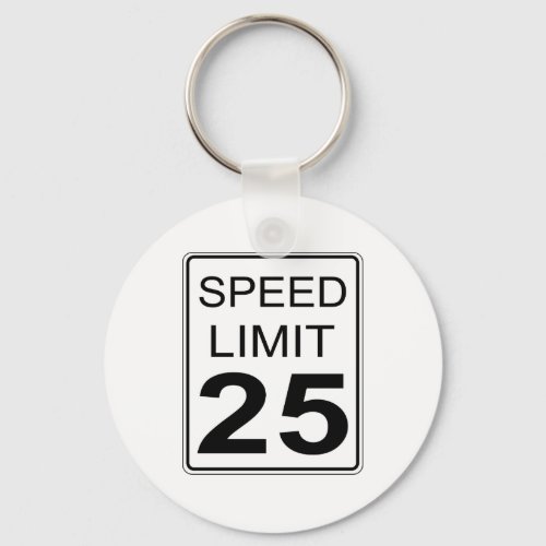 Speed Limit Keychain