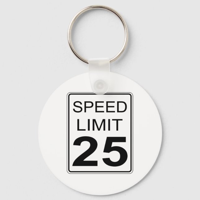 Speed Limit Keychain (Front)