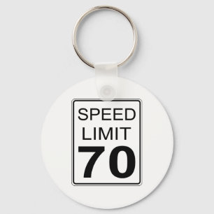 Speed Limit Keychain