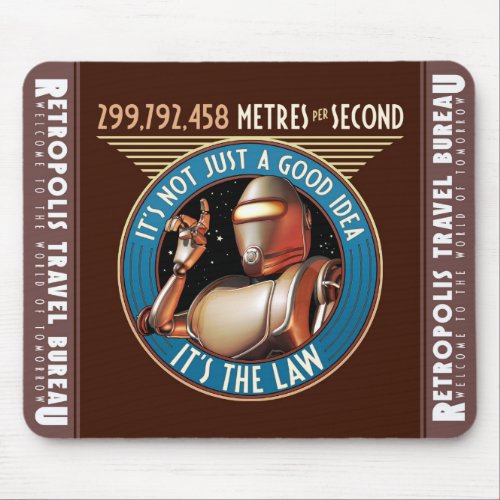 Speed Limit (Metres per Second) Mouse Pad