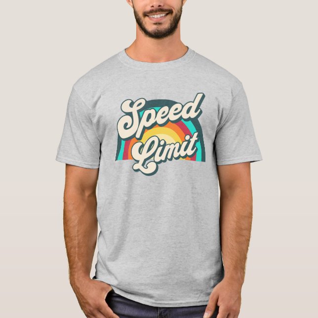 Speed Limit Retro Rainbow Concert Fan Club T-Shirt (Front)