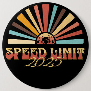 Speed Limit Summer 2025 Sunburst Button