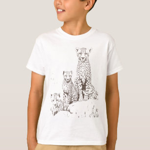 "Speed of the Savannah: Majestic Cheetah T-Shirt" T-Shirt
