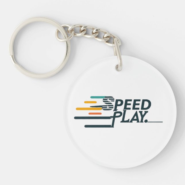 Speed Play Acrylic Keychain (Front)