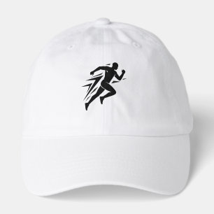 Speed Runner Silhouette Athletic Sports Design Hat