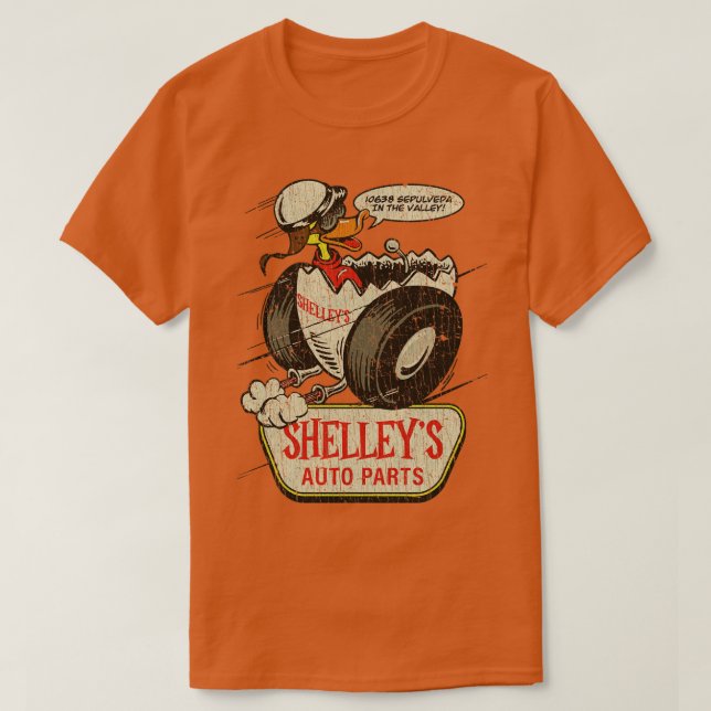 Speed Shop Shelleys Auto Parts 1966  T-Shirt (Design Front)