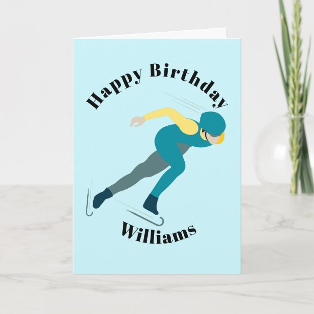 Speed Skating Card (Front)