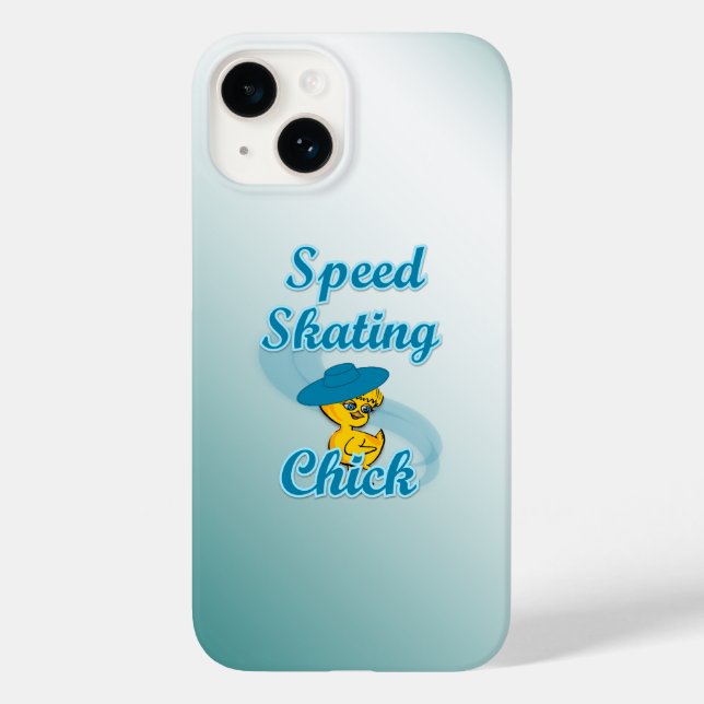 Speed Skating Chick #3 Case-Mate iPhone Case (Back)