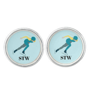 Speed Skating Cufflinks