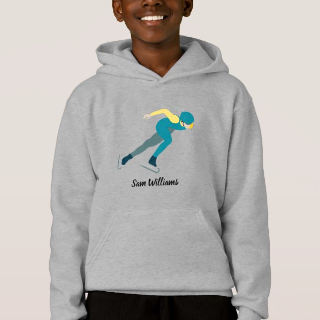 Speed Skating Hoodie (Front)