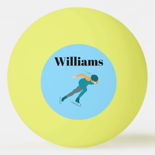 Speed Skating Ping Pong Ball (Front)