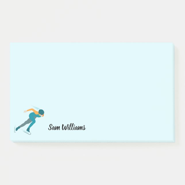 Speed Skating Post-it Notes (Front)