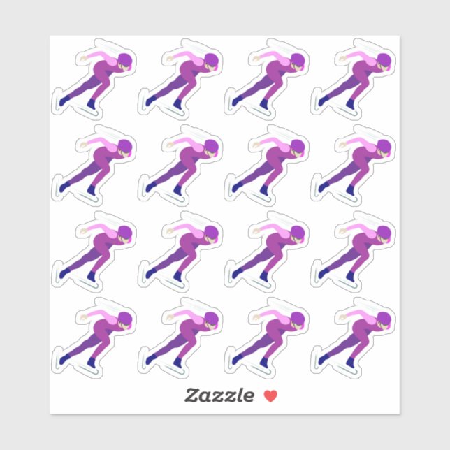Speed Skating Sticker (Sheet)