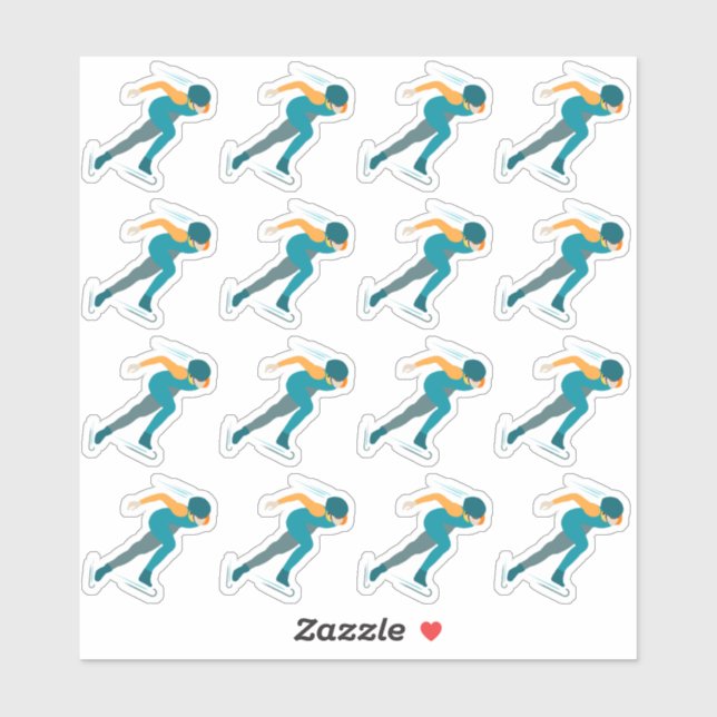 Speed Skating Sticker (Sheet)