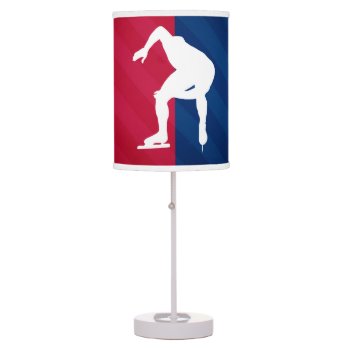 Speed Skating; Table Lamp by Birthday_Party_House at Zazzle
