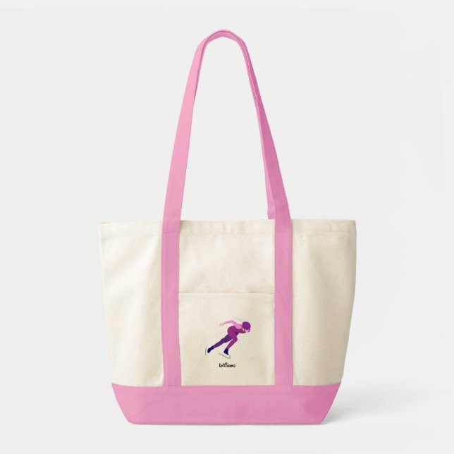 Speed Skating Tote Bag (Front)