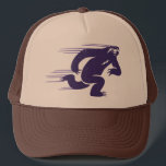 Speed Sloth Trucker Hat<br><div class="desc">A sloth running with speed lines. Retro vintage style,  green/purple graphic,  t-shirts,  sweats,  cards,  gifts.</div>