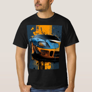 Speed & Splatter – The Ford GT40 Gulf Legacy T-Shirt