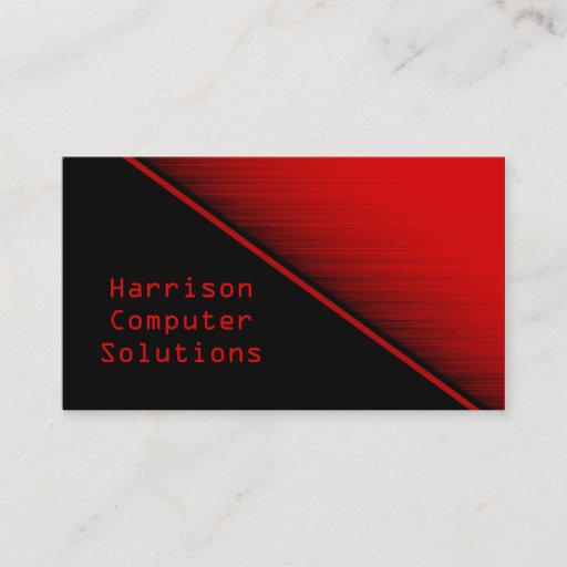 Customizable Speed Texture Business Card, Red