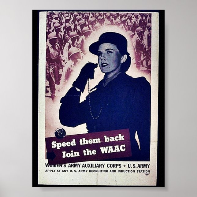 Speed Them Back Joint The Waac Poster (Front)