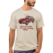 "Speed Up Your Journey" Vintage Red Classic Car