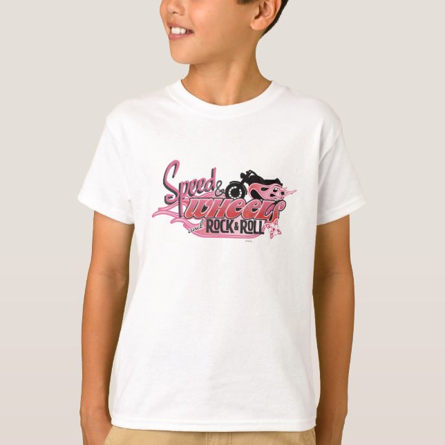 Speed & Wheels and Rock & Roll T-Shirt (Front)